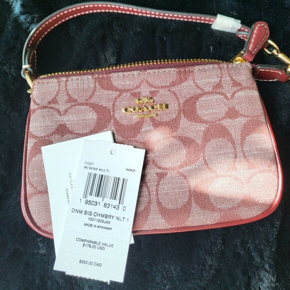 COACH Women's mini Nolita 15 Wristlet - Picture 4 of 5